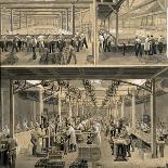 Interior of Bike Manufacturing Factory, 1890-Francesco and Antonio Corbarelli-Framed Stretched Canvas