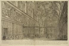 Veduta Della Capella Sistina Nel Palazzo Apostolico Vaticano-Francesco Barbazza-Giclee Print