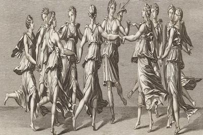 He Dances with His Friends the Nine Muses