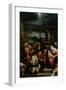 Francesco Bassano / 'Adoration of the Magi', Second half 16th century, Italian School, Oil on ca...-FRANCESCO BASSANO THE YOUNGER-Framed Premium Giclee Print