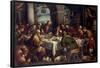 Francesco Bassano / 'The Last Supper', ca. 1586, Italian School, Oil on canvas, 151 cm x 214 cm...-FRANCESCO BASSANO THE YOUNGER-Framed Poster