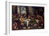 Francesco Bassano / 'The Last Supper', ca. 1586, Italian School, Oil on canvas, 151 cm x 214 cm...-FRANCESCO BASSANO THE YOUNGER-Framed Premium Giclee Print