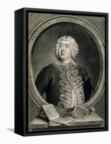 Francesco Bernardi Senesino, Engraved by Alexander Van Haecken (1701-58), 1735-Thomas Hudson-Framed Stretched Canvas