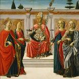 Saint Nicholas and Saints Catherine, Lucy, Margaret and Apollonia-Francesco Botticini-Giclee Print