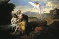Angel, Detail from Angel Visiting Hagar and Ishmael, Circa 1846-Francesco Coghetti-Giclee Print