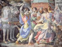 Angel Gabriel of the Annunciation, Fresco, Library-Francesco De Rossi Salviati Cecchino-Framed Giclee Print