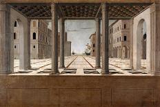 Architectural Veduta, C. 1490-Francesco di Giorgio Martini-Framed Stretched Canvas