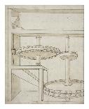 Folio 40: mill with overshot water wheel-Francesco di Giorgio Martini-Art Print
