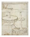Folio 40: mill with horizontal water wheel-Francesco di Giorgio Martini-Art Print