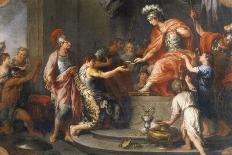 Liberality: Alexander the Great Rewarding His Captains-Francesco Fernandi-Framed Stretched Canvas