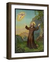 Francesco (Francis) di Assisi Receives the Stigmata-null-Framed Art Print