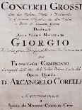 Title Page of Concerti Grossi-Francesco Geminiani-Giclee Print