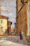 On Street in Volterra-Francesco Gioli-Giclee Print