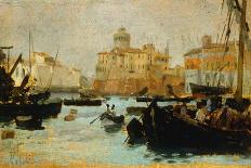 Port in Livorno-Francesco Gioli-Giclee Print