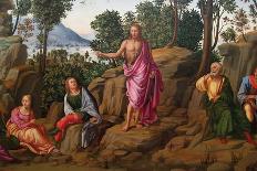 Preaching of Saint John the Baptist-Francesco Granacci-Art Print