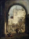 View of a Venetian Street-Francesco Guardi-Giclee Print