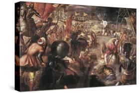 Francesco II Gonzaga Fighting in the Battle of Taro Against Charles VIII of France in 1495, 1579-Jacopo Robusti Tintoretto-Stretched Canvas