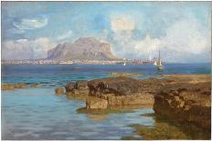 Summer in Sicily. Palermo, Via Romagnolo, 1872-Francesco Lojacono-Framed Stretched Canvas