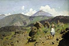 Monte Pellegrino, Palermo, Sicilia (Oil on Canvas)-Francesco Lojacono-Giclee Print