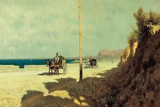 Summer in Sicily. Palermo, Via Romagnolo, 1872-Francesco Lojacono-Framed Stretched Canvas