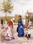 Figures in a Park-Francesco Miralles Galaup-Giclee Print