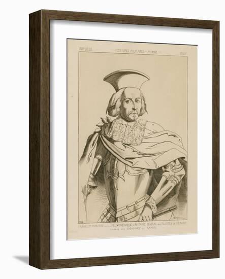 Francesco Morosini, Called Peloponnesiaco, General Captain of the Fleets of Venice-Raphael Jacquemin-Framed Giclee Print