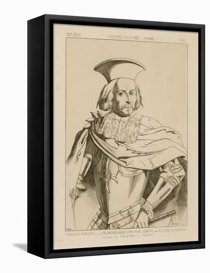 Francesco Morosini, Called Peloponnesiaco, General Captain of the Fleets of Venice-Raphael Jacquemin-Framed Stretched Canvas