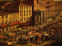 Walk of the Palio of August 18, 1833-Francesco Nenci-Mounted Giclee Print