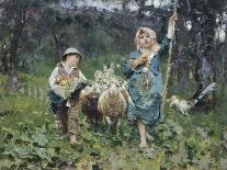 Returning from Fields-Francesco Paolo Michetti-Giclee Print