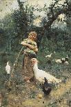 The Guardian of the Chickens, 1877-Francesco Paolo Michetti-Giclee Print