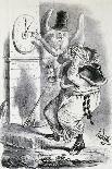Satirical Anticlerical Cartoon, Italy-Francesco Rosaspina-Framed Giclee Print