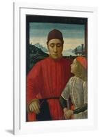 Francesco Sassetti and His Son Teodoro, c.1488-Domenico Ghirlandaio-Framed Giclee Print