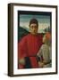 Francesco Sassetti and His Son Teodoro, c.1488-Domenico Ghirlandaio-Framed Giclee Print