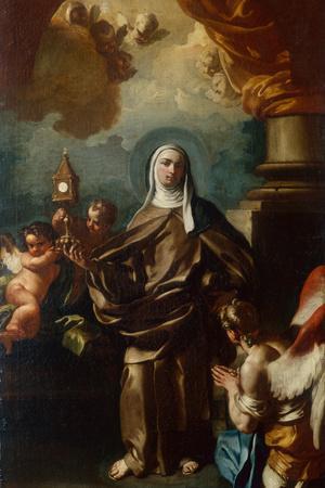 Saint Clare with an Angel