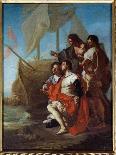 The Arrival of the Explorer Christopher Columbus (1451-1506) in America, 1715 (Oil on Canvas)-Francesco Solimena-Giclee Print