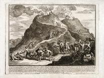 Perspective of the Second Eruption of Vesuvius, Published 1750-Francesco Spagnolo Perziado-Framed Giclee Print