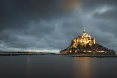 Cloudy sky at dusk, Mont-St-Michel, UNESCO World Heritage Site, Normandy, France, Europe-Francesco Vaninetti-Photographic Print