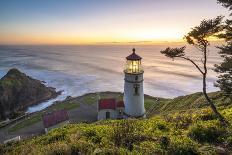 Heceta Head Lighthouse at sunset, Florence, Lane county, Oregon, United States of America-francesco vaninetti-Photographic Print