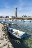 Lighthouse with pier and boats, Penmarch, Finistere, Brittany, France, Europe-Francesco Vaninetti-Photographic Print