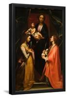 Francesco Vanni / 'The Virgin with Child and Saints Cecilia and Agnes', Late 16th century - Earl...-FRANCESCO VANNI-Framed Poster