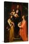 Francesco Vanni / 'The Virgin with Child and Saints Cecilia and Agnes', Late 16th century - Earl...-FRANCESCO VANNI-Stretched Canvas