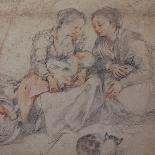 The Madonna Del Popolo, after Barocci (Black Chalk with Brownish Wash on Beige Paper)-Francesco Vanni-Giclee Print