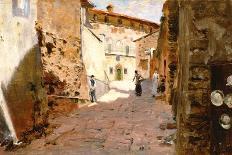 Street in Arezzo-Francesco Vinea-Giclee Print