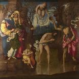 The Baptism of Christ, 1514-Francesco Zaganelli-Framed Stretched Canvas