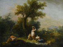 A Pastoral Scene with Cowherds, C.1750-Francesco Zuccarelli-Giclee Print