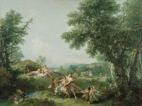 A Pastoral Scene with Cowherds, C.1750-Francesco Zuccarelli-Giclee Print