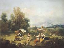 A Pastoral Scene with Cowherds, C.1750-Francesco Zuccarelli-Giclee Print