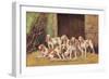 Franche Comet Hounds-Baron Karl Reille-Framed Art Print