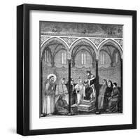 Francis and Innocent III-null-Framed Art Print