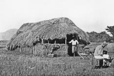 My House in Camp on the Guaso Nyiro, from 'Big Game Shooting on the Equator', 1908-Francis Arthur Dickinson-Framed Stretched Canvas